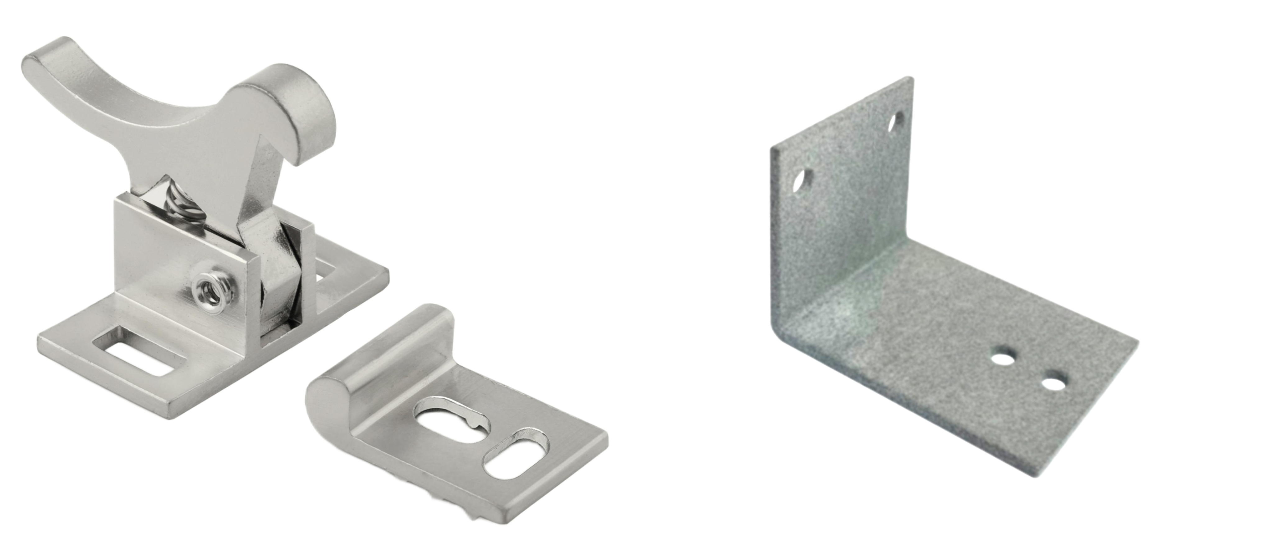 Heavy duty elbow catch components and specifications